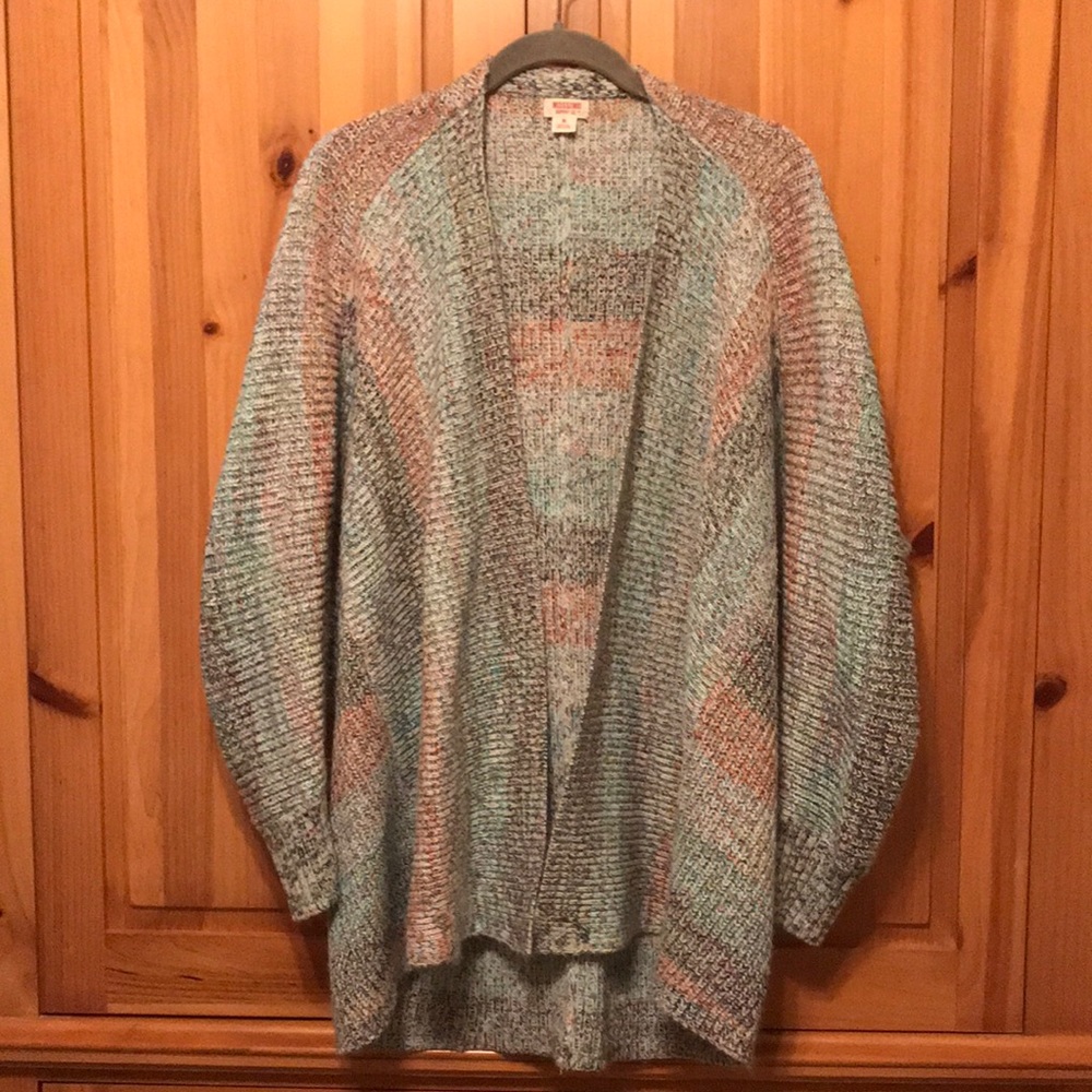 Rainbow Open Cardigan